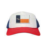 Foam White / Red / Royal Mesh Snapback