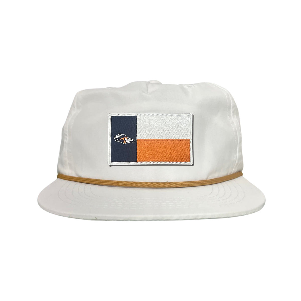 UTSA / Roadrunner State Flag / Curved Bill Mesh Snapback / 154 / UTSA002 - Flatbill White With Gold Rope Snapback - Club Rehab