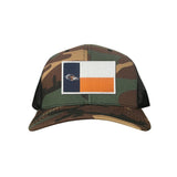 Camo / BLack Curved Mesh Snapback