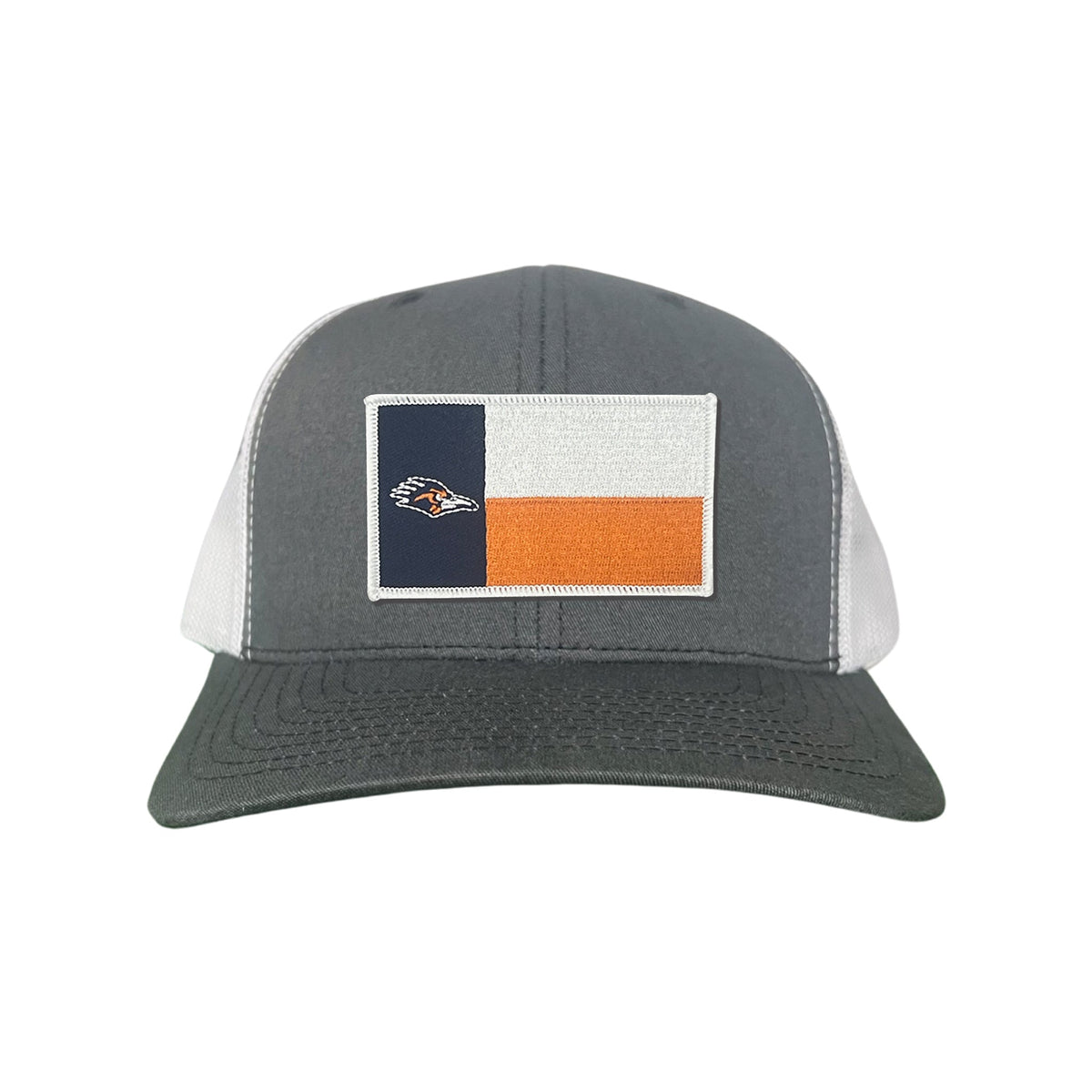 UTSA / Roadrunner State Flag / Curved Bill Mesh Snapback / 154 / UTSA002 - Flatbill Charcoal Canvas Snapback - Club Rehab