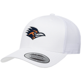 White Curved Bill Mesh Snapback