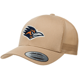 Khaki Curved Bill Mesh Snapback