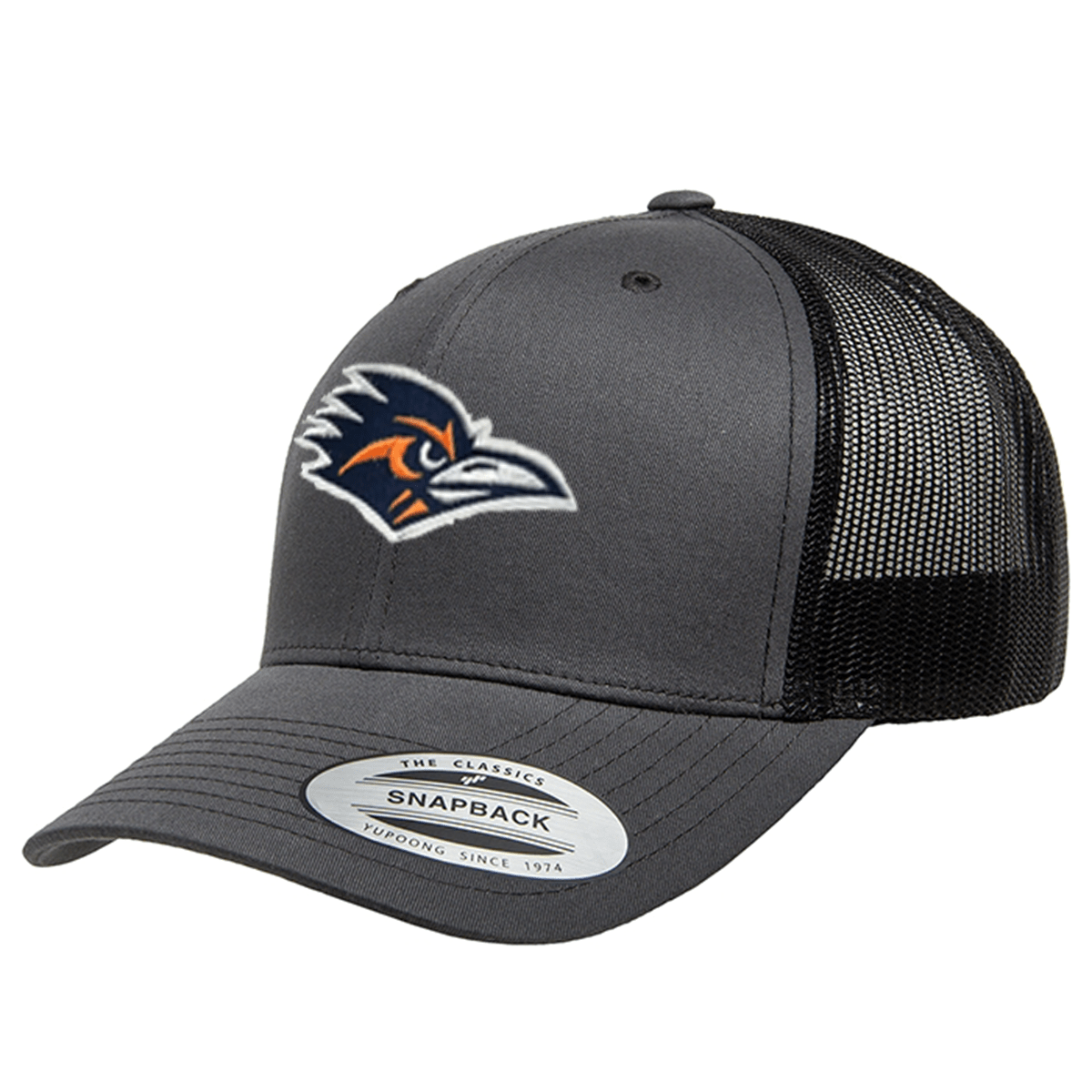 UTSA The Logo Embroidered - Charcoal Curved Bill Mesh Snapback - Club Rehab