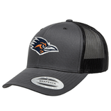 Charcoal Curved Bill Mesh Snapback