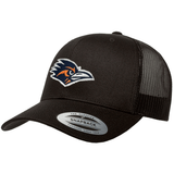 Black Curved Bill Mesh Snapback