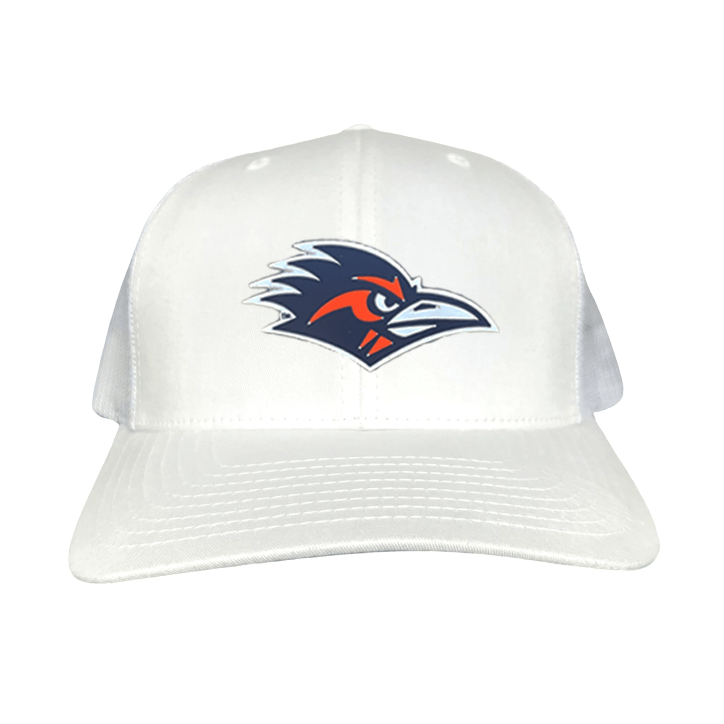 UTSA The Logo Rubber Patch - White Curved Bill Mesh Snapback - Club Rehab