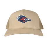 Khaki Curved Bill Mesh Snapback