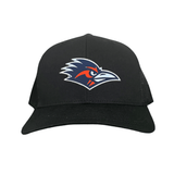 Black Curved Bill Mesh Snapback
