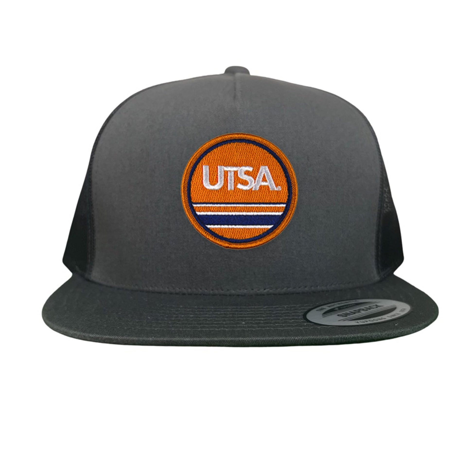 UTSA UTSA Circle Line Patch / Hats/ 160 / UTSA - Heather Grey / White Curved Bill Mesh Snapback - Club Rehab