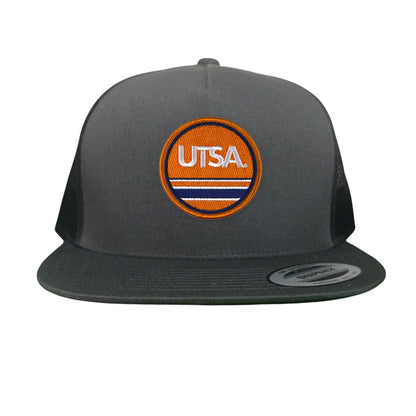 UTSA UTSA Circle Line Patch / Hats/ 160 / UTSA - Heather Grey / White Curved Bill Mesh Snapback - Club Rehab