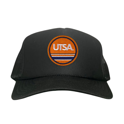 UTSA UTSA Circle Line Patch / Hats/ 160 / UTSA - Heather Grey / White Curved Bill Mesh Snapback - Club Rehab
