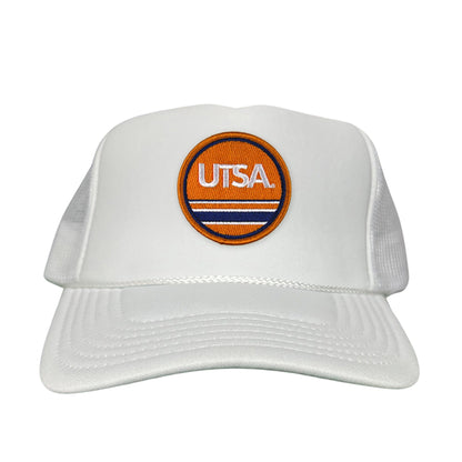 UTSA UTSA Circle Line Patch / Hats/ 160 / UTSA - Heather Grey / White Curved Bill Mesh Snapback - Club Rehab