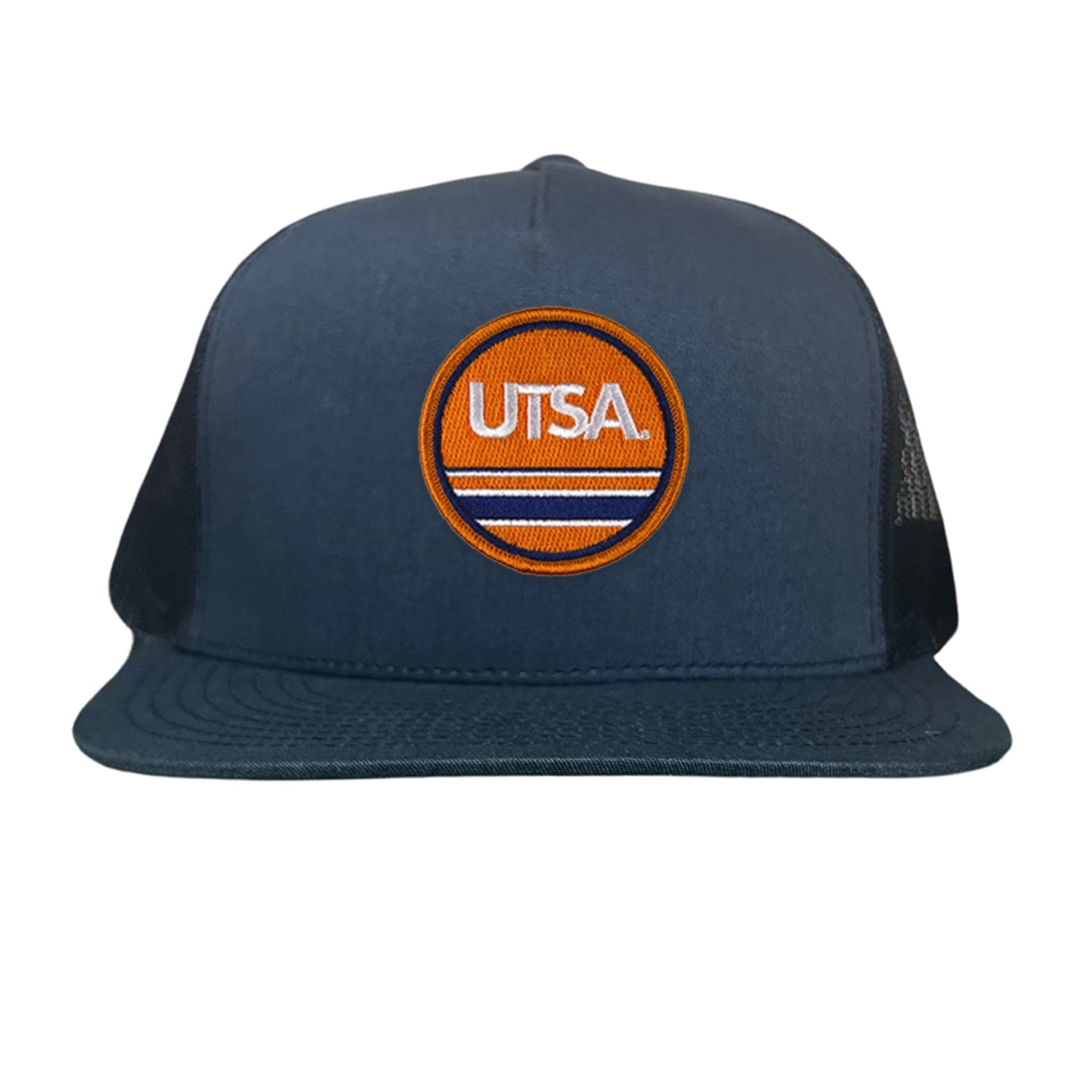UTSA UTSA Circle Line Patch / Hats/ 160 / UTSA - Heather Grey / White Curved Bill Mesh Snapback - Club Rehab