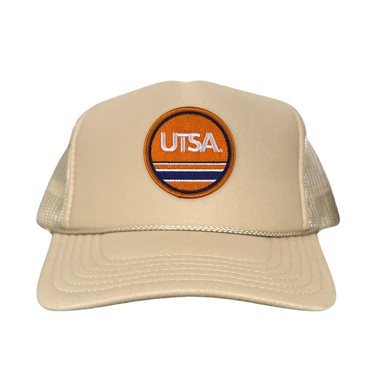 UTSA UTSA Circle Line Patch / Hats/ 160 / UTSA - Heather Grey / White Curved Bill Mesh Snapback - Club Rehab