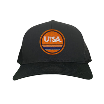 UTSA UTSA Circle Line Patch / Hats/ 160 / UTSA - Heather Grey / White Curved Bill Mesh Snapback - Club Rehab