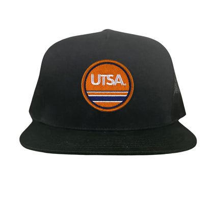 UTSA UTSA Circle Line Patch / Hats/ 160 / UTSA - Heather Grey / White Curved Bill Mesh Snapback - Club Rehab