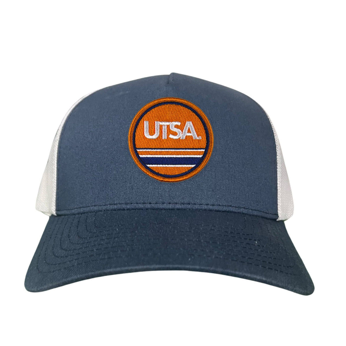 UTSA UTSA Circle Line Patch / Hats/ 160 / UTSA - Heather Grey / White Curved Bill Mesh Snapback - Club Rehab