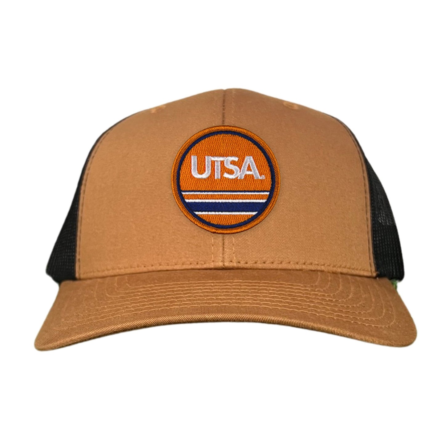 UTSA UTSA Circle Line Patch / Hats/ 160 / UTSA - Heather Grey / White Curved Bill Mesh Snapback - Club Rehab