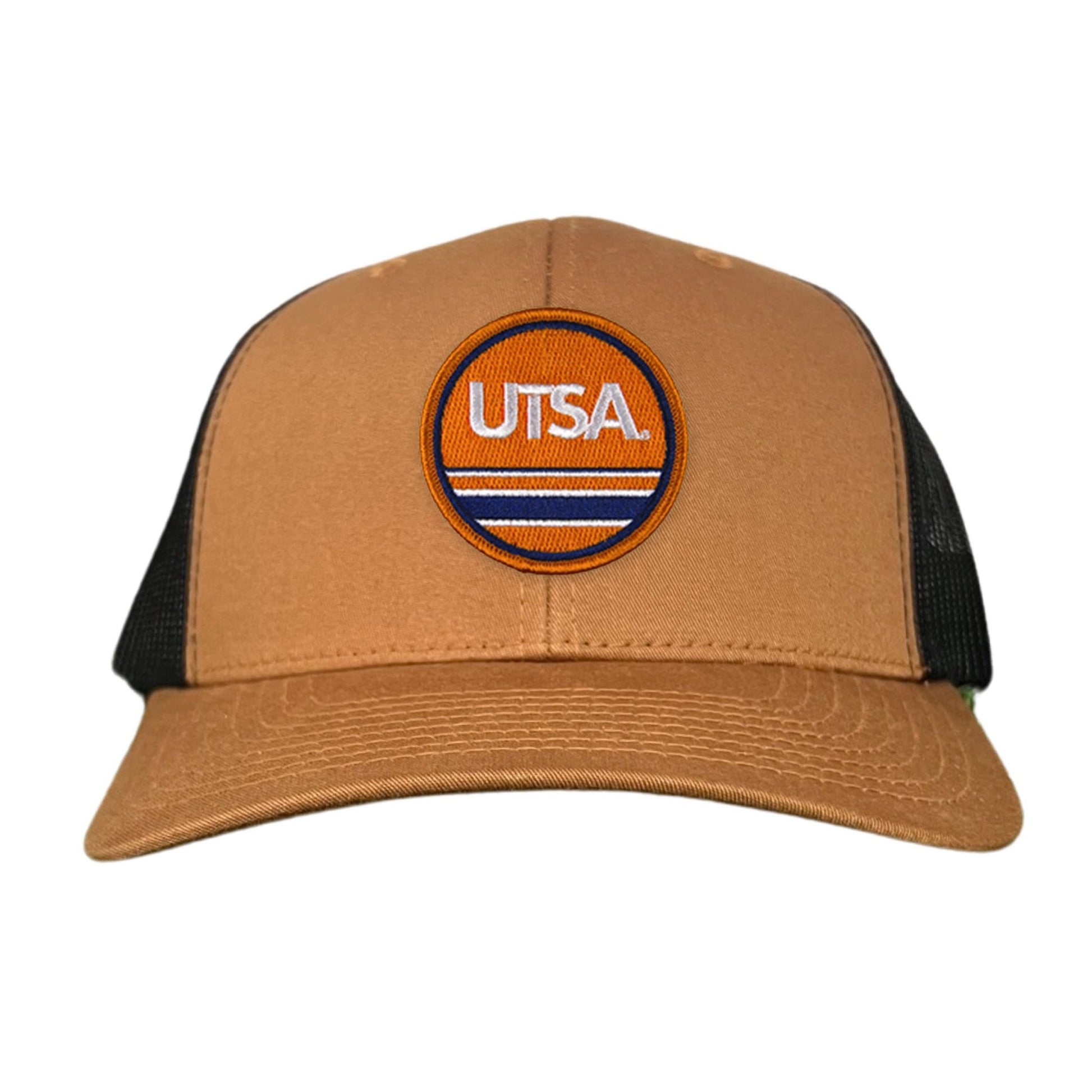 UTSA UTSA Circle Line Patch / Hats/ 160 / UTSA - Heather Grey / White Curved Bill Mesh Snapback - Club Rehab