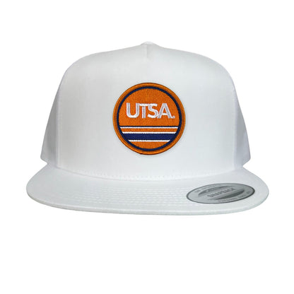 UTSA UTSA Circle Line Patch / Hats/ 160 / UTSA - Heather Grey / White Curved Bill Mesh Snapback - Club Rehab