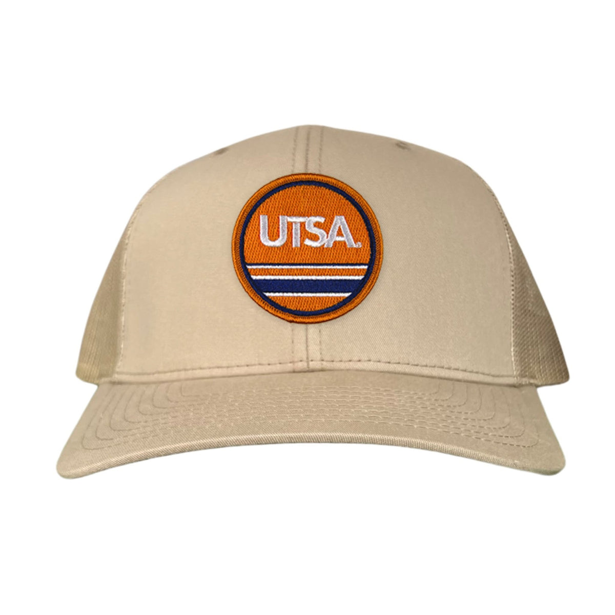 UTSA UTSA Circle Line Patch / Hats/ 160 / UTSA - Heather Grey / White Curved Bill Mesh Snapback - Club Rehab
