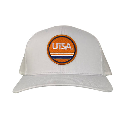 UTSA UTSA Circle Line Patch / Hats/ 160 / UTSA - Heather Grey / White Curved Bill Mesh Snapback - Club Rehab