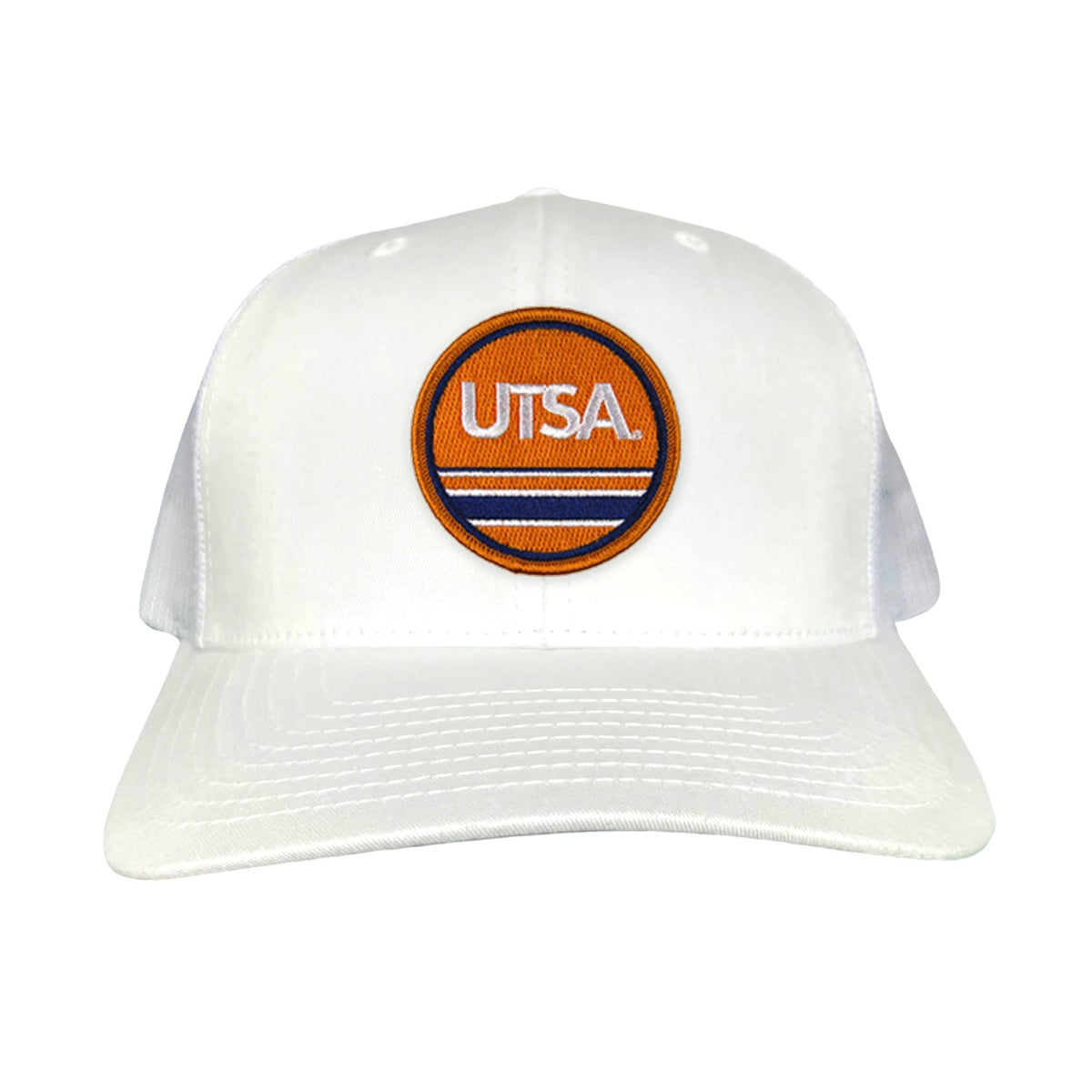 UTSA UTSA Circle Line Patch / Hats/ 160 / UTSA - Heather Grey / White Curved Bill Mesh Snapback - Club Rehab