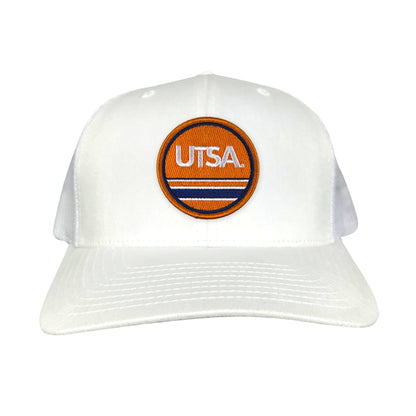 UTSA UTSA Circle Line Patch / Hats/ 160 / UTSA - Heather Grey / White Curved Bill Mesh Snapback - Club Rehab