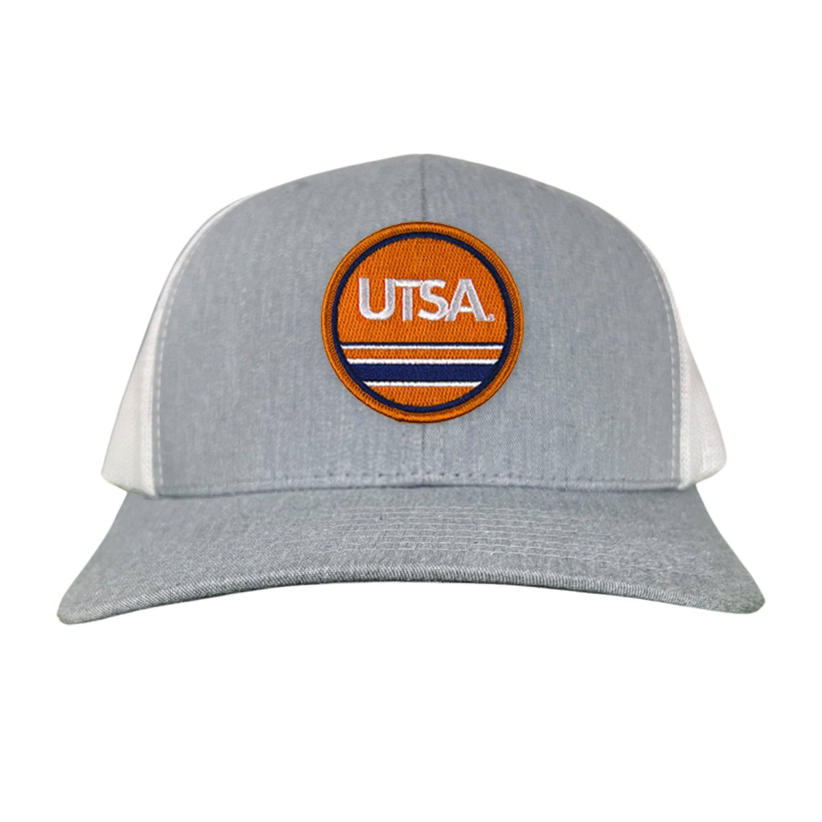 UTSA UTSA Circle Line Patch / Hats/ 160 / UTSA - Heather Grey / White Curved Bill Mesh Snapback - Club Rehab