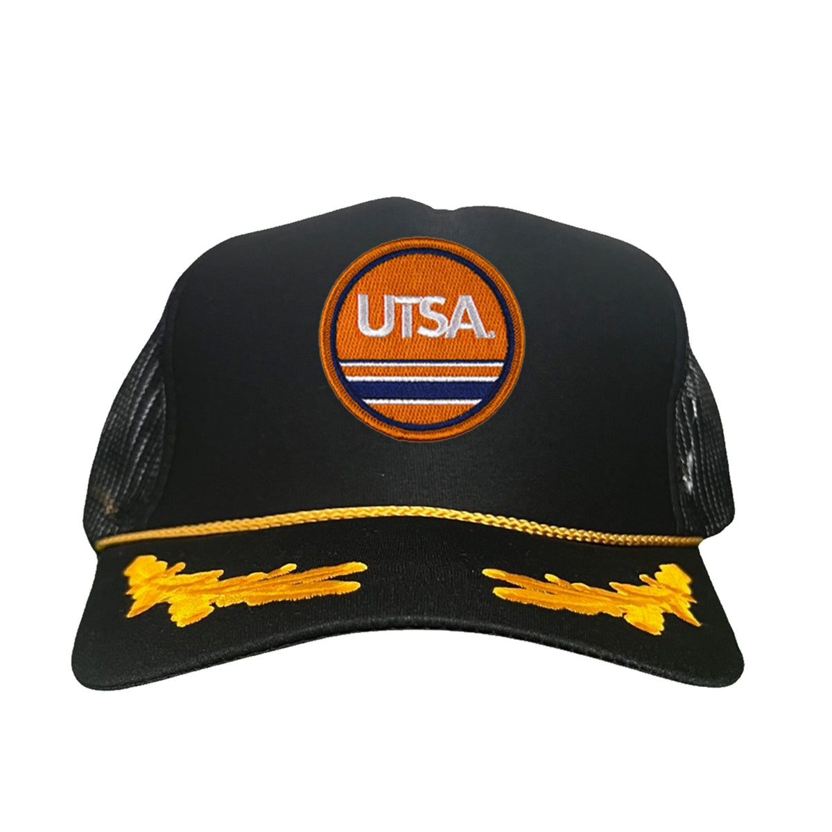 UTSA UTSA Circle Line Patch / Hats/ 160 / UTSA - Heather Grey / White Curved Bill Mesh Snapback - Club Rehab