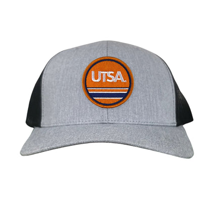 UTSA UTSA Circle Line Patch / Hats/ 160 / UTSA - Heather Grey / White Curved Bill Mesh Snapback - Club Rehab
