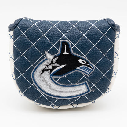 Vancouver Canucks solid mallet putter quilted golf headcover