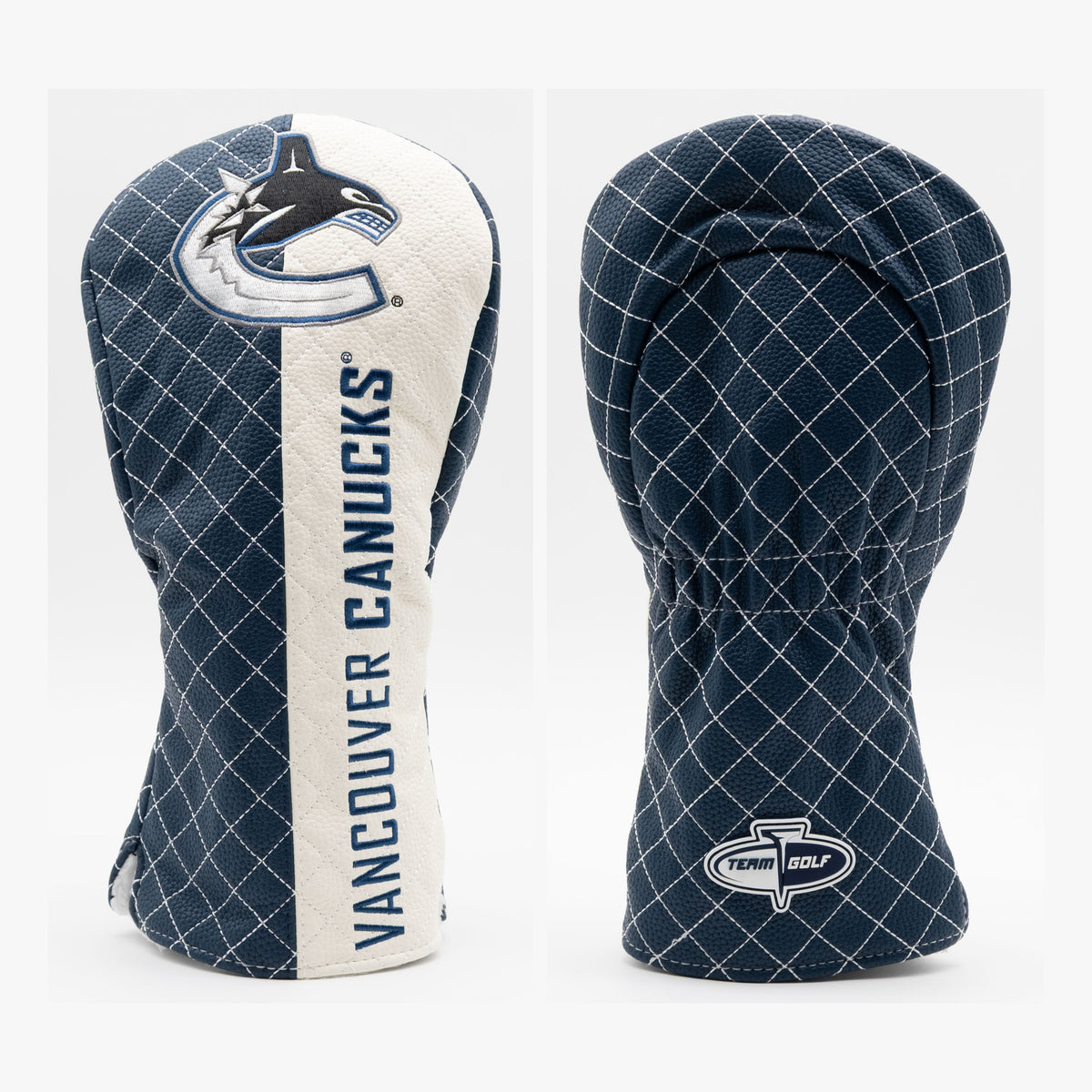 Vancouver Canucks Split Quilted Driver Headcover, front and back views