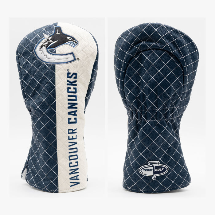 Vancouver Canucks Split Quilted Driver Headcover, front and back views