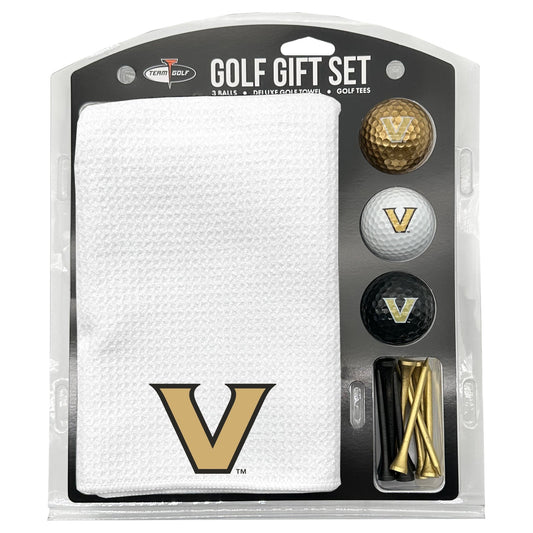 Vanderbilt Commodores White Microfiber Towel Golf Gift Set - Club Rehab