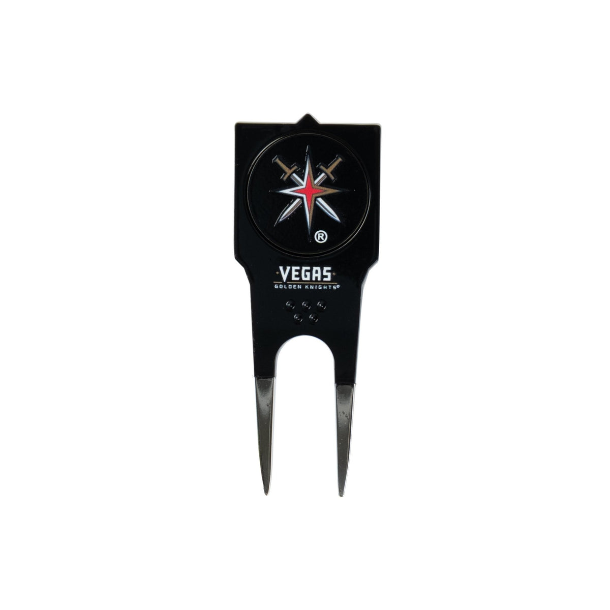 Vegas Golden Knights divot tool: reverse · round marker