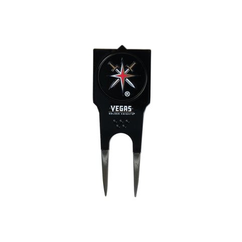 Vegas Golden Knights divot tool: reverse · round marker