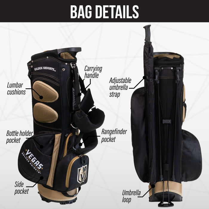 Vegas Golden Knights Fairway Stand Bag - Image 2 - Club Rehab