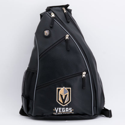 Vegas Golden Knights PU leather backpack by Team Golf, view 1