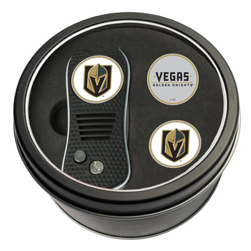 Vegas Golden Knights Ausklappbares Pitchgabel-Set mit 2 Ballmarkern in Metalldose