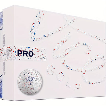 Vice Pro Drip Golf Balls - Red/Blue/White - Club Rehab - Golf Ball45418128769216