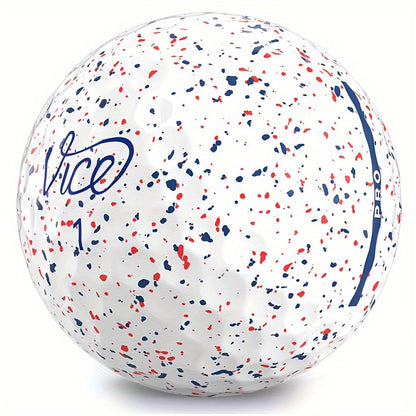 Vice Pro Drip Golf Balls - Red/Blue/White - Club Rehab - Golf BallVice Pro Drip Golf Balls - Red/Blue/White