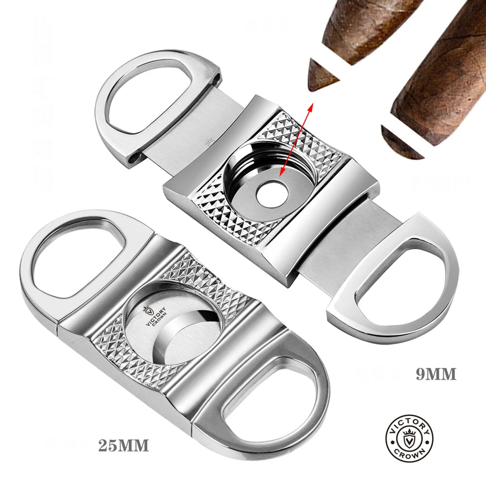 Victory Crown Multi - Functional Cigar Cutter - Club Rehab - Cigar AccessoriesBlackVictory Crown Multi - Functional Cigar Cutter