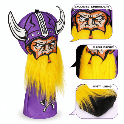 Viking Warrior Golf Headcover – Fury Edition - Blade putter - Club Rehab