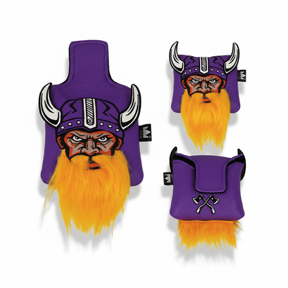 Viking Warrior Golf Headcover – Fury Edition - Mallet putter - Club Rehab