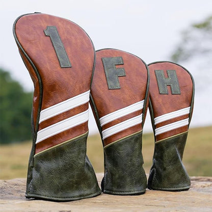 Vintage Classic Golf Headcover - Hybrid (H) - Club Rehab