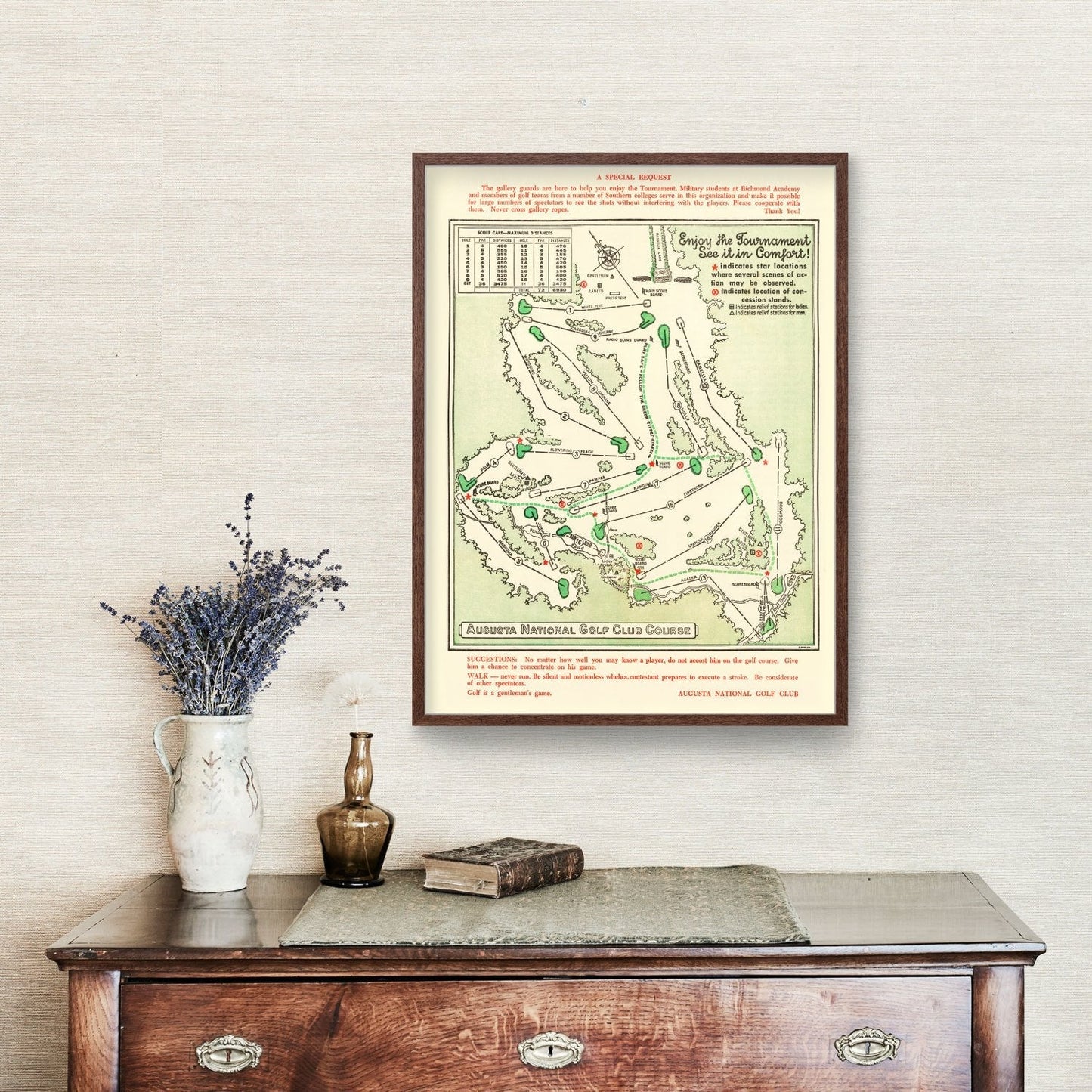 Vintage Map of - Unframed Print 12" x 18" - Club Rehab