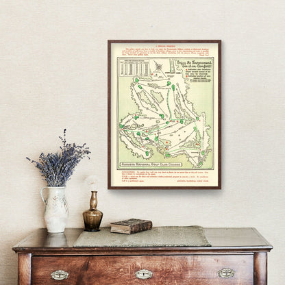 Vintage Map of - Unframed Print 12" x 18" - Club Rehab
