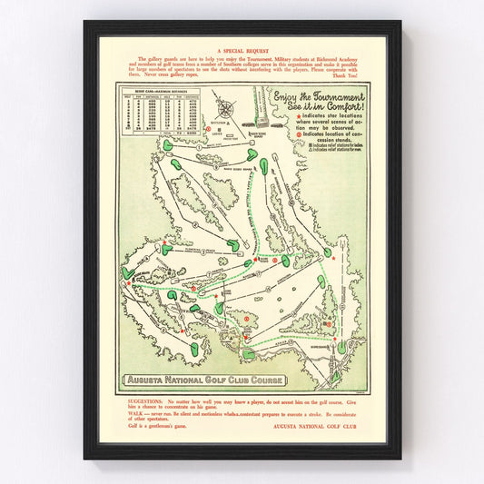 Vintage Map of - Unframed Print 12" x 18" - Club Rehab