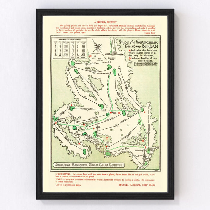 Vintage Map of - Unframed Print 12" x 18" - Club Rehab